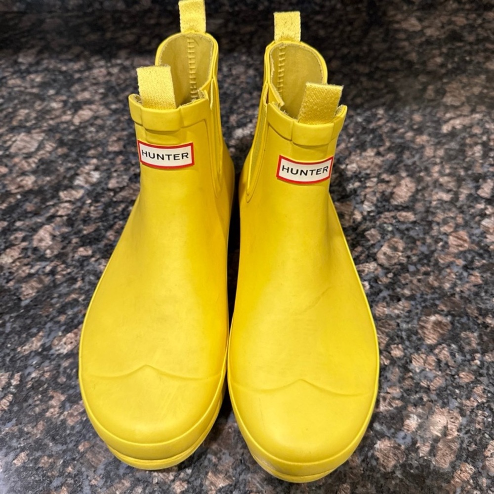 Hunter Yellow Rain Boots